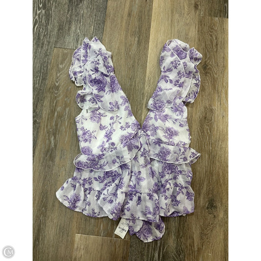 Blouse Short Sleeve By Francesca's In Purple, Size: S