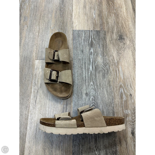 Sandals Flats By Bio Green In Tan, Size: 9
