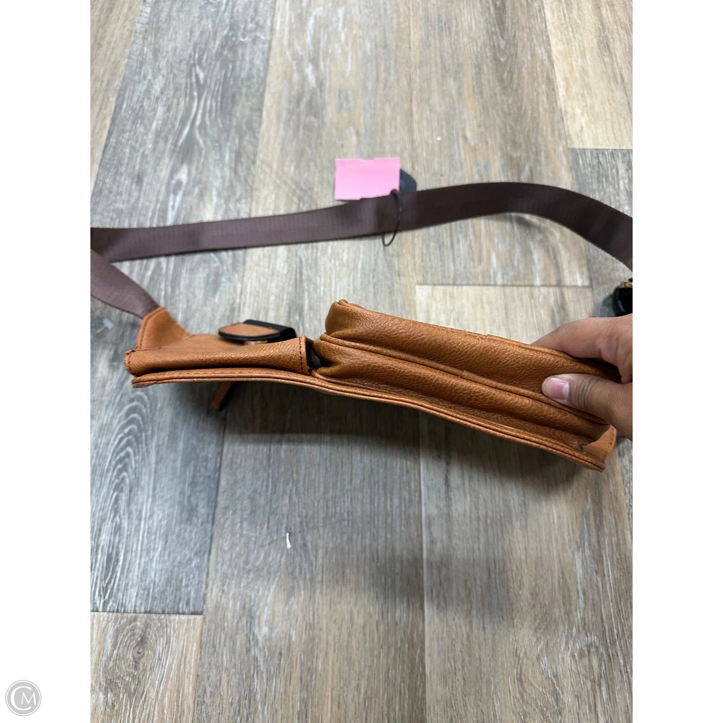 Belt Bag Leather By Alba, Size: Medium