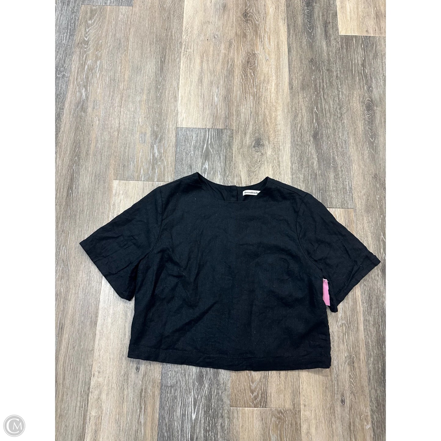 Top Short Sleeve By Abercrombie And Fitch In Black, Size: S