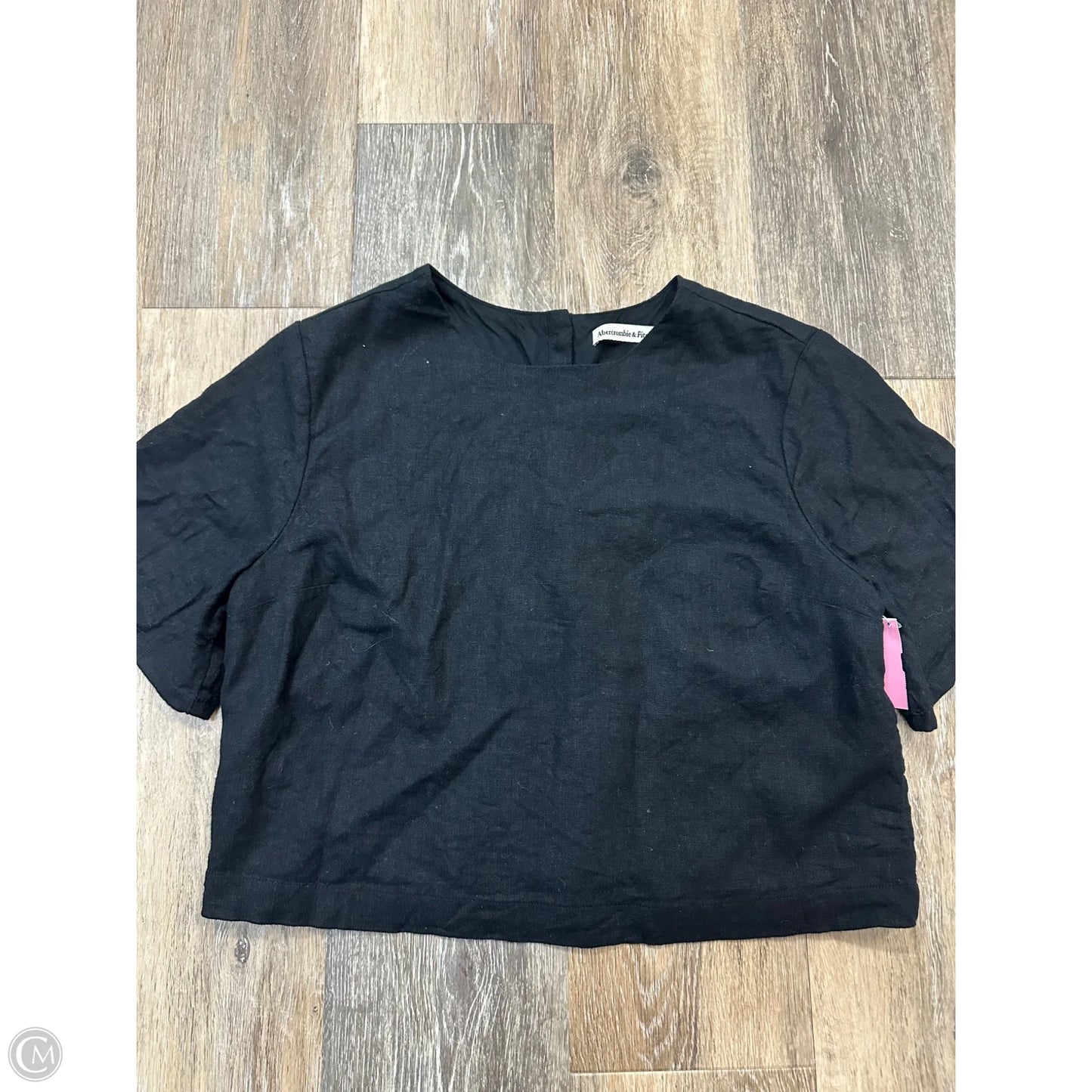 Top Short Sleeve By Abercrombie And Fitch In Black, Size: S