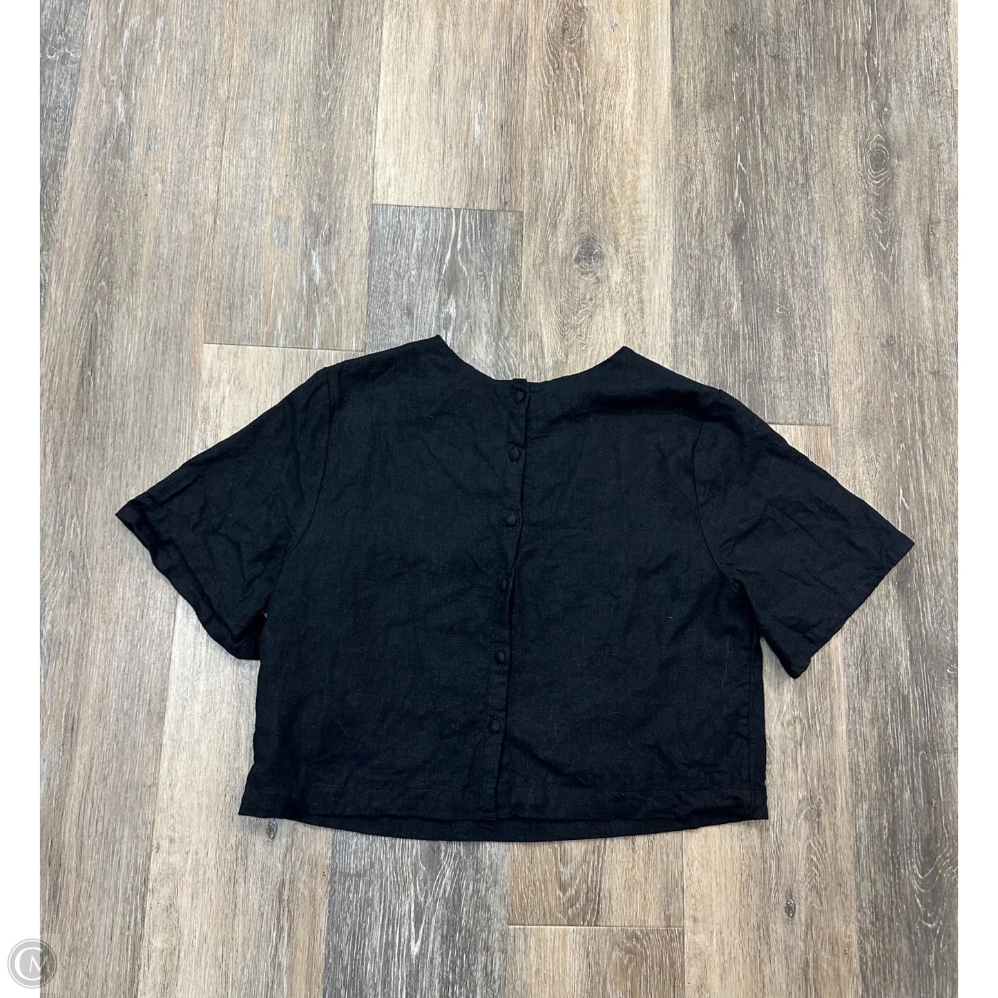 Top Short Sleeve By Abercrombie And Fitch In Black, Size: S