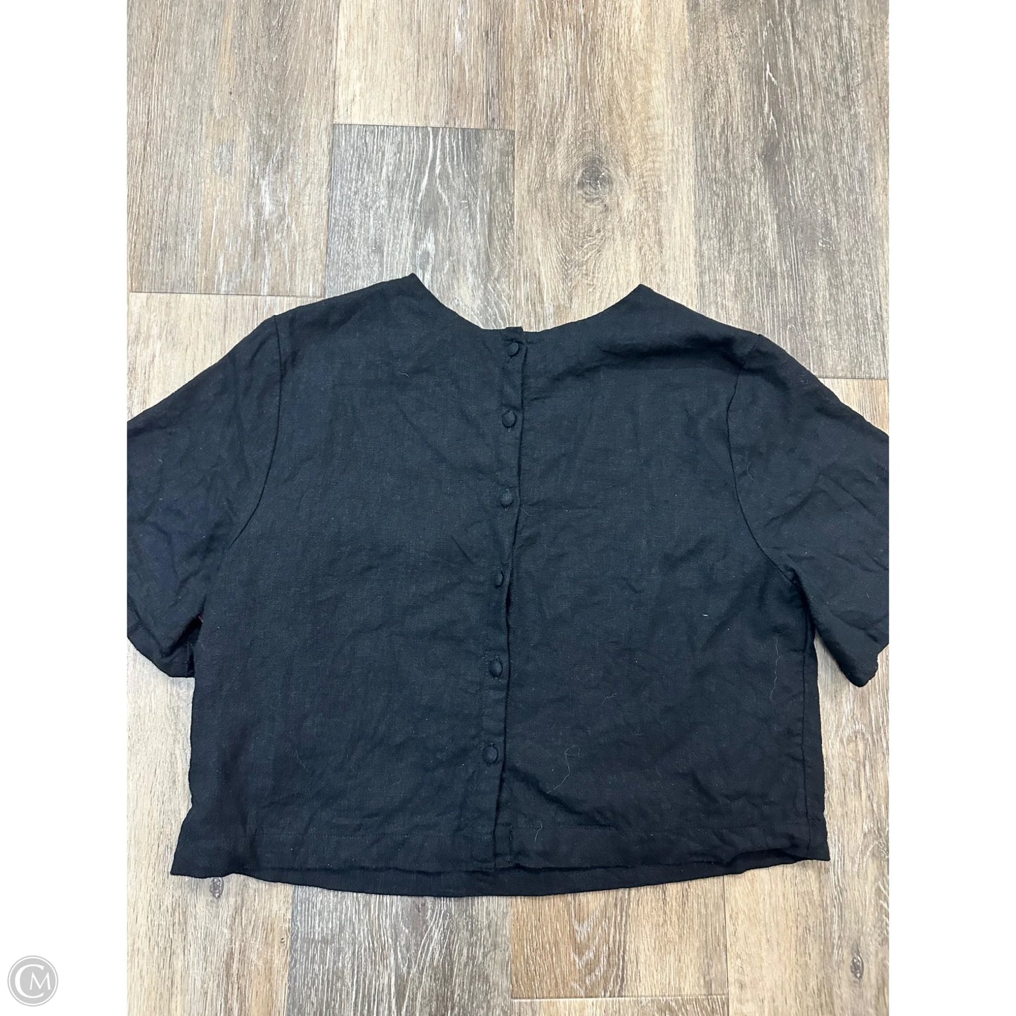 Top Short Sleeve By Abercrombie And Fitch In Black, Size: S