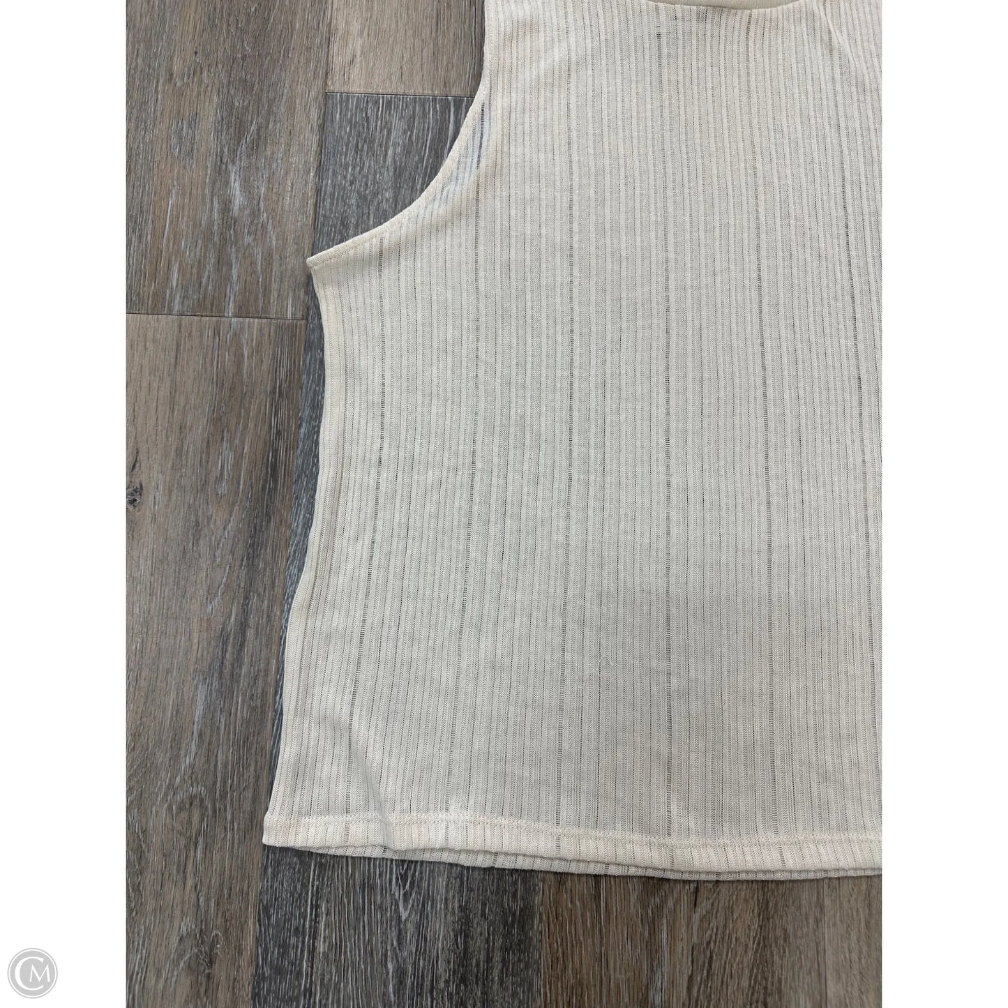 Tank Top By H&m In Cream, Size: L