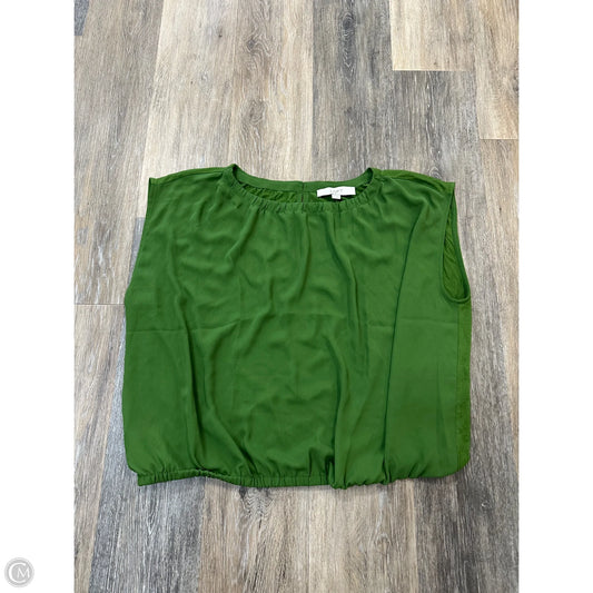 Top Short Sleeve By Loft In Green, Size: L