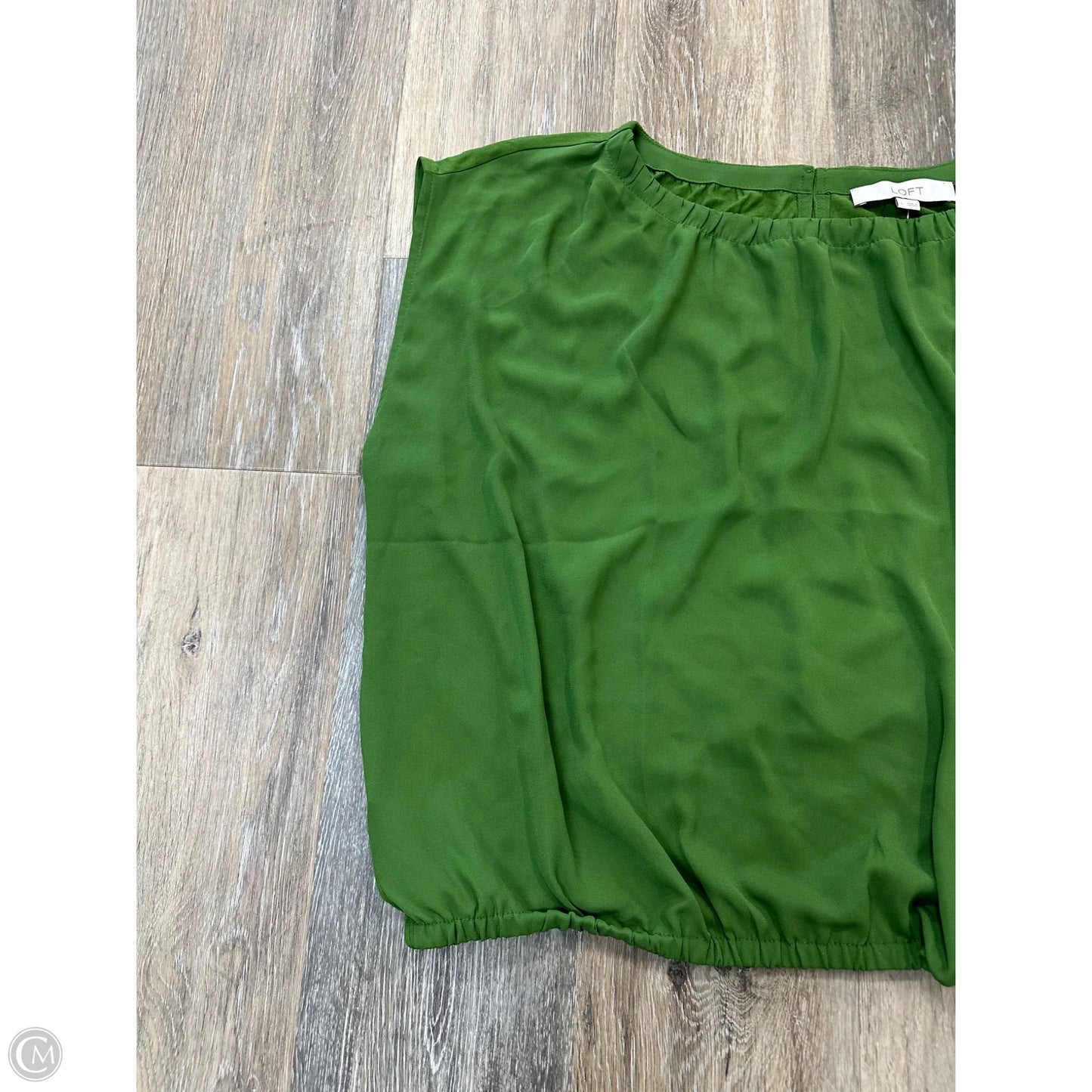 Top Short Sleeve By Loft In Green, Size: L