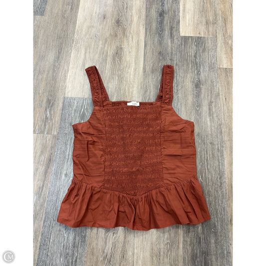 Tank Top By Loft In Orange, Size: 14