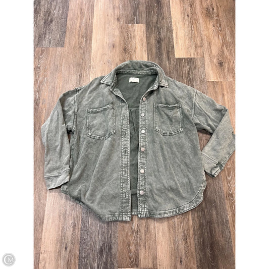 Jacket Shirt By Z Supply In Green , Size: M