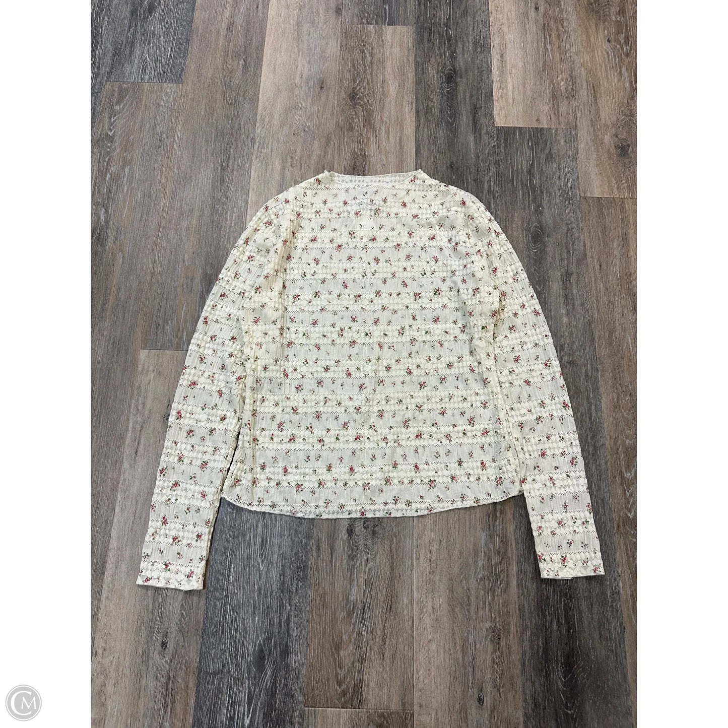 Top Long Sleeve By Davi & Dani In Floral Print, Size: L