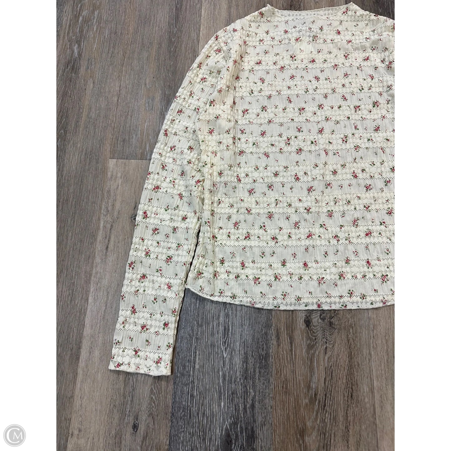 Top Long Sleeve By Davi & Dani In Floral Print, Size: L