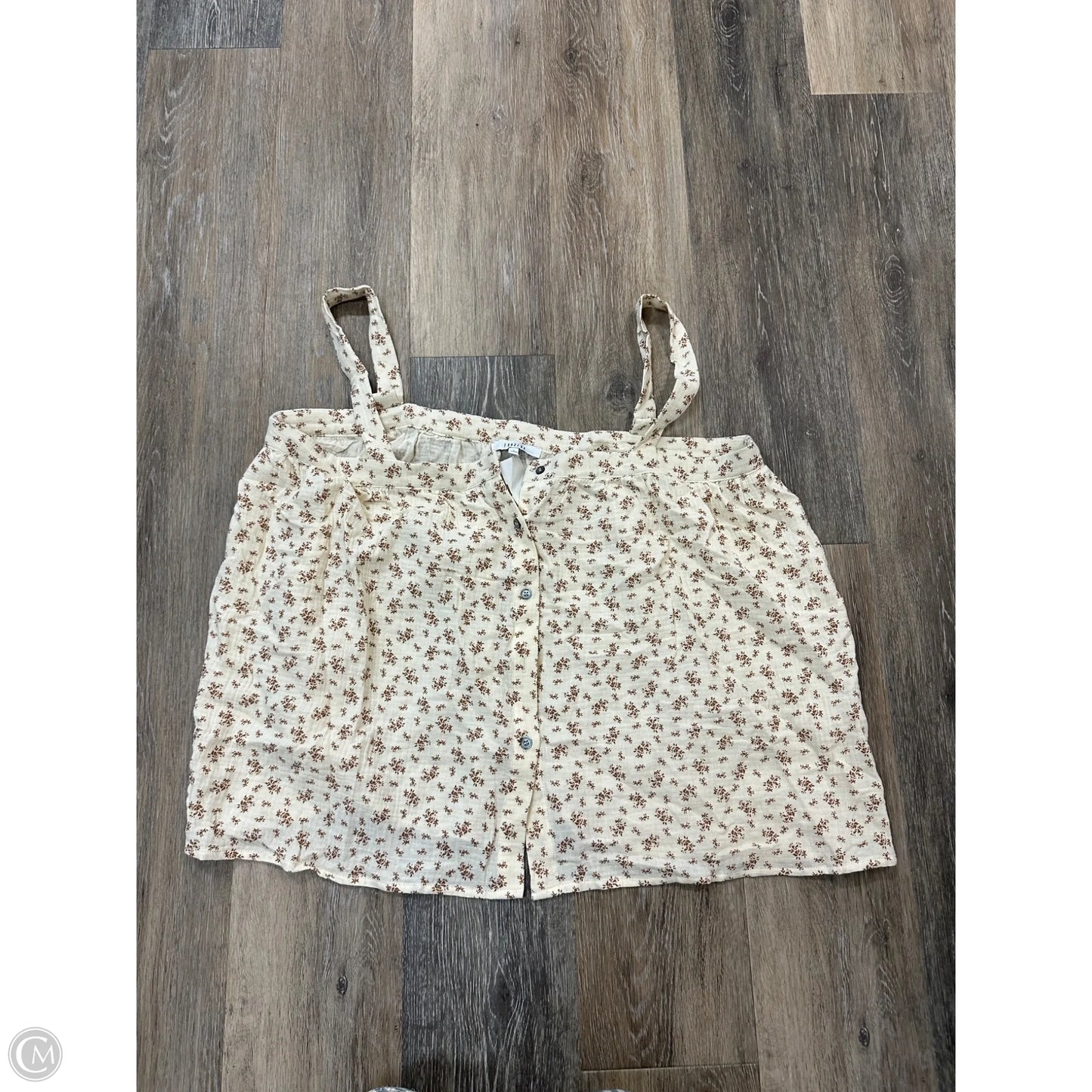 Tank Top By Fun 2 Fun In Floral Print, Size: L