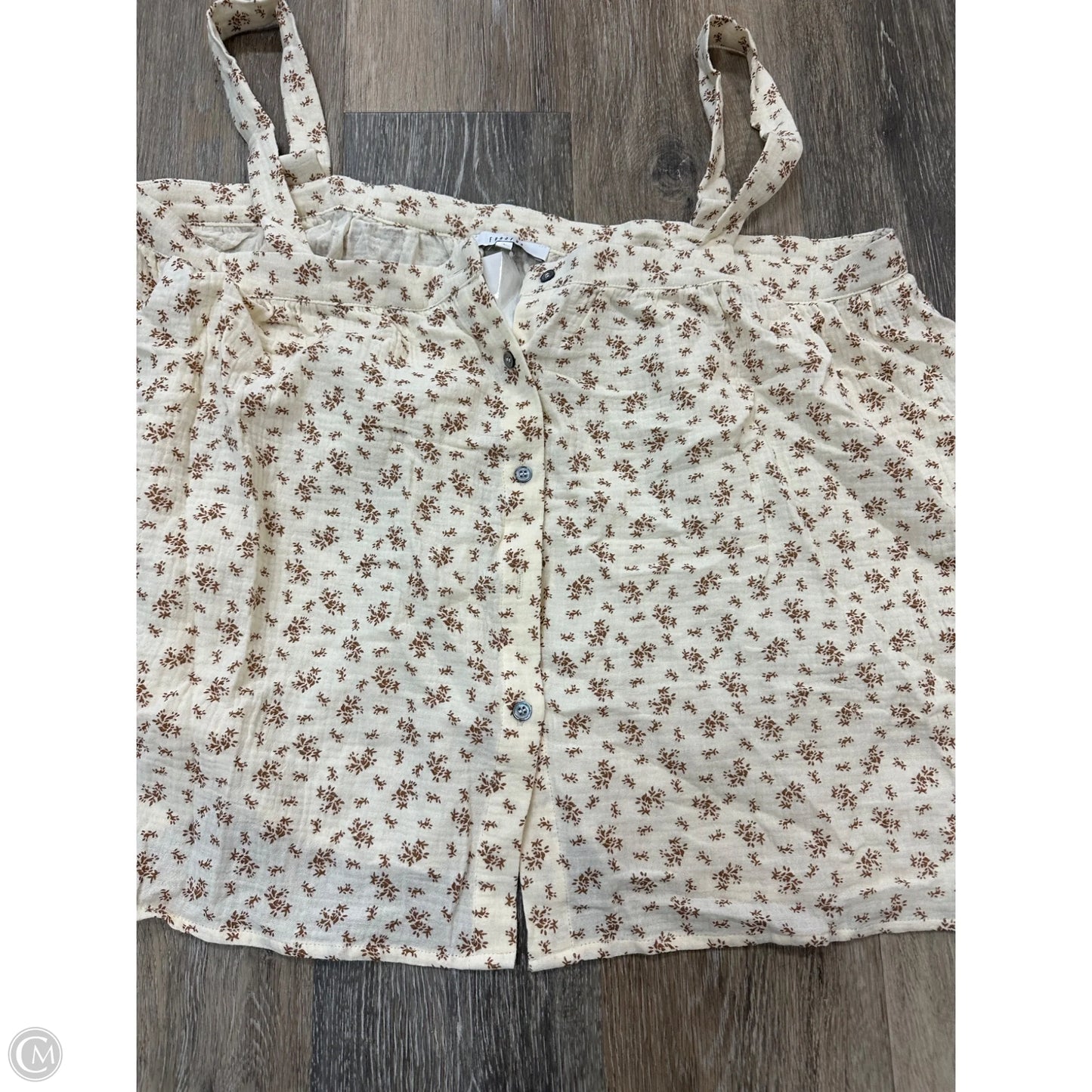 Tank Top By Fun 2 Fun In Floral Print, Size: L