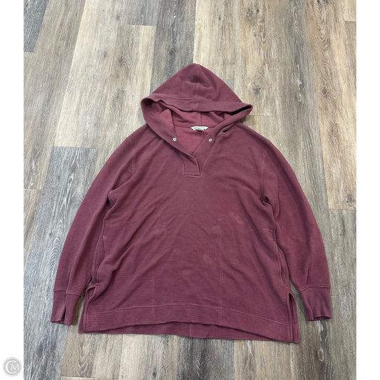 Athletic Sweatshirt Hoodie By Athleta In Red, Size: M