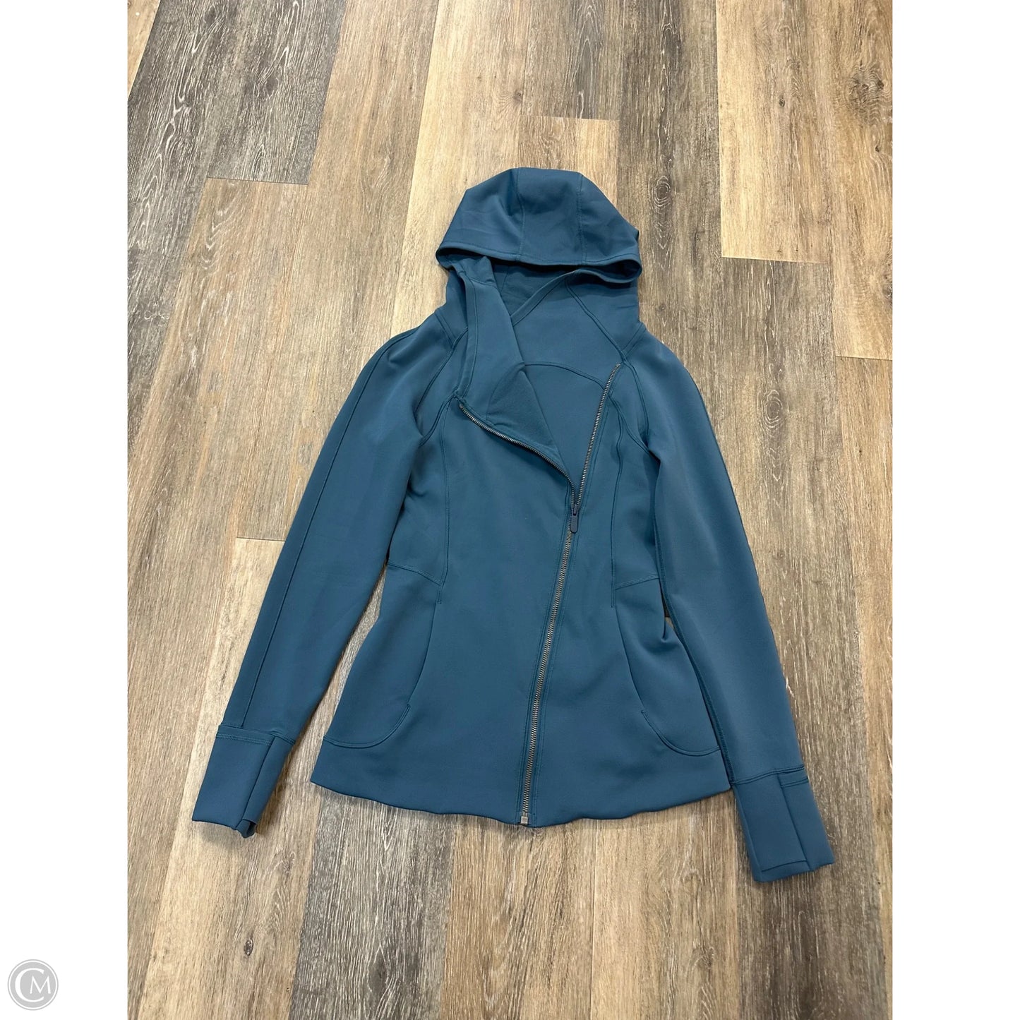 Athletic Sweatshirt Hoodie By Lululemon In Blue, Size: 4