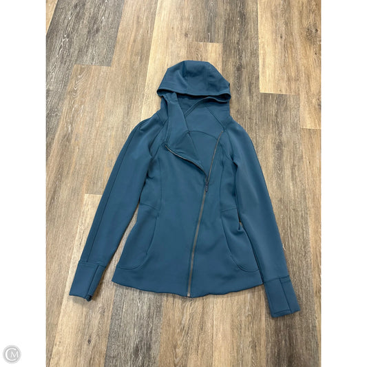 Athletic Sweatshirt Hoodie By Lululemon In Blue, Size: 4