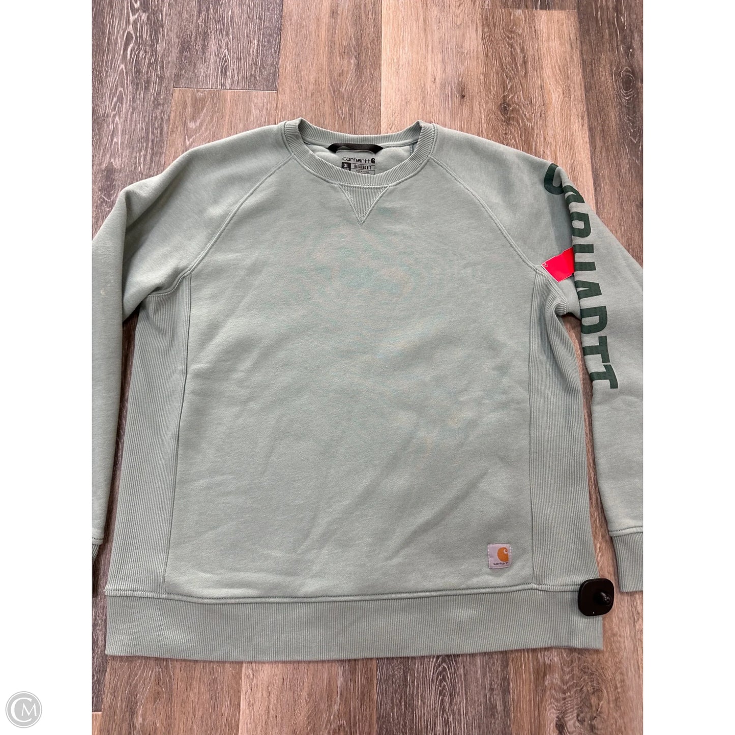 Sweatshirt Crewneck By Carhartt In Green, Size: Xl