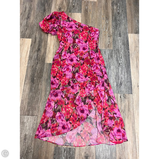 Dress Party Midi By Showpo In Floral Print, Size: 6