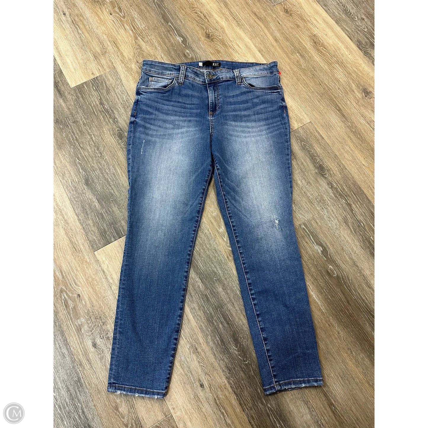 Jeans Skinny By Kut In Blue Denim, Size: 16