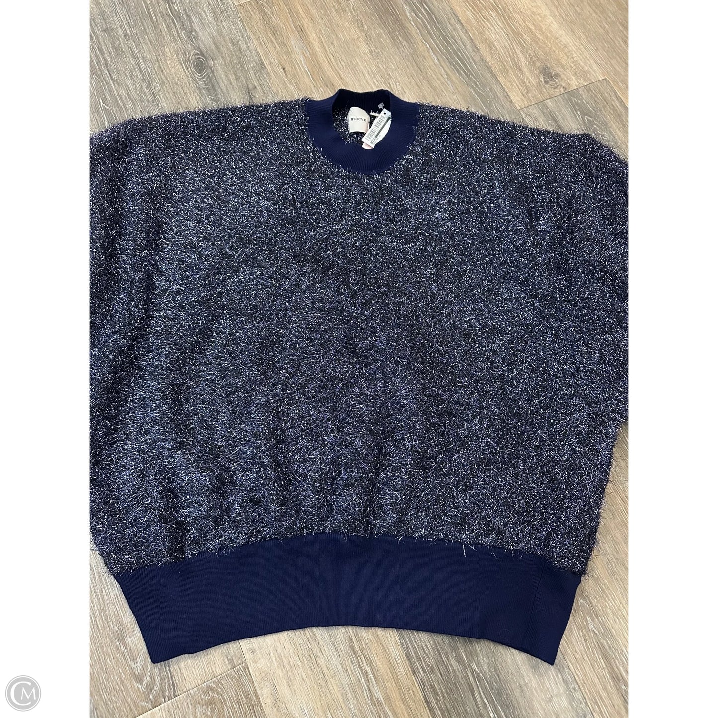 Sweater Short Sleeve By Maeve In Blue, Size: 2x