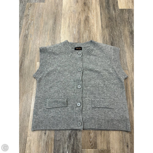 Vest Sweater By Truth In Grey, Size: Xl