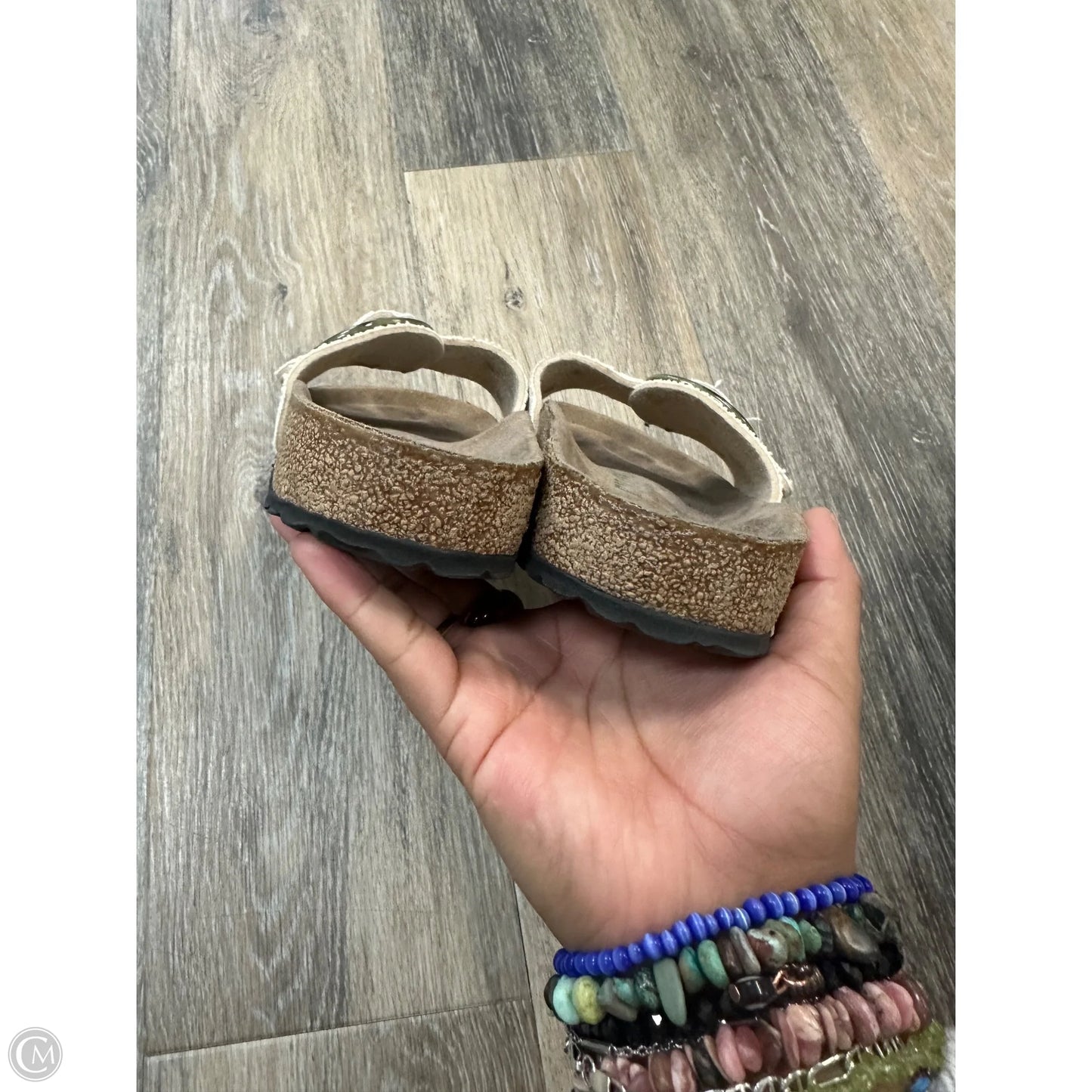 Sandals Flats By Birkenstock In Tan, Size: 7.5