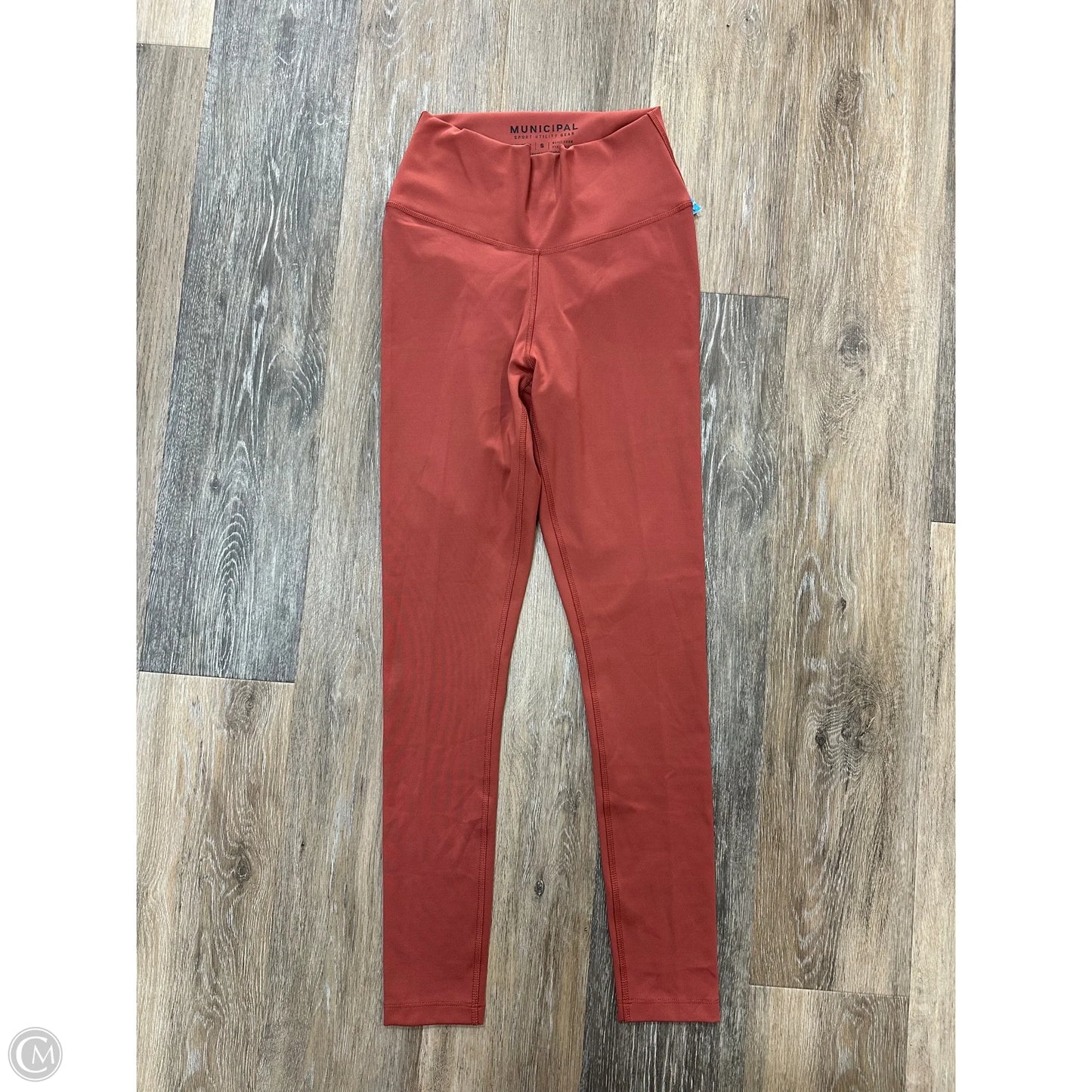 Athletic Leggings By Municipal In Red, Size: S