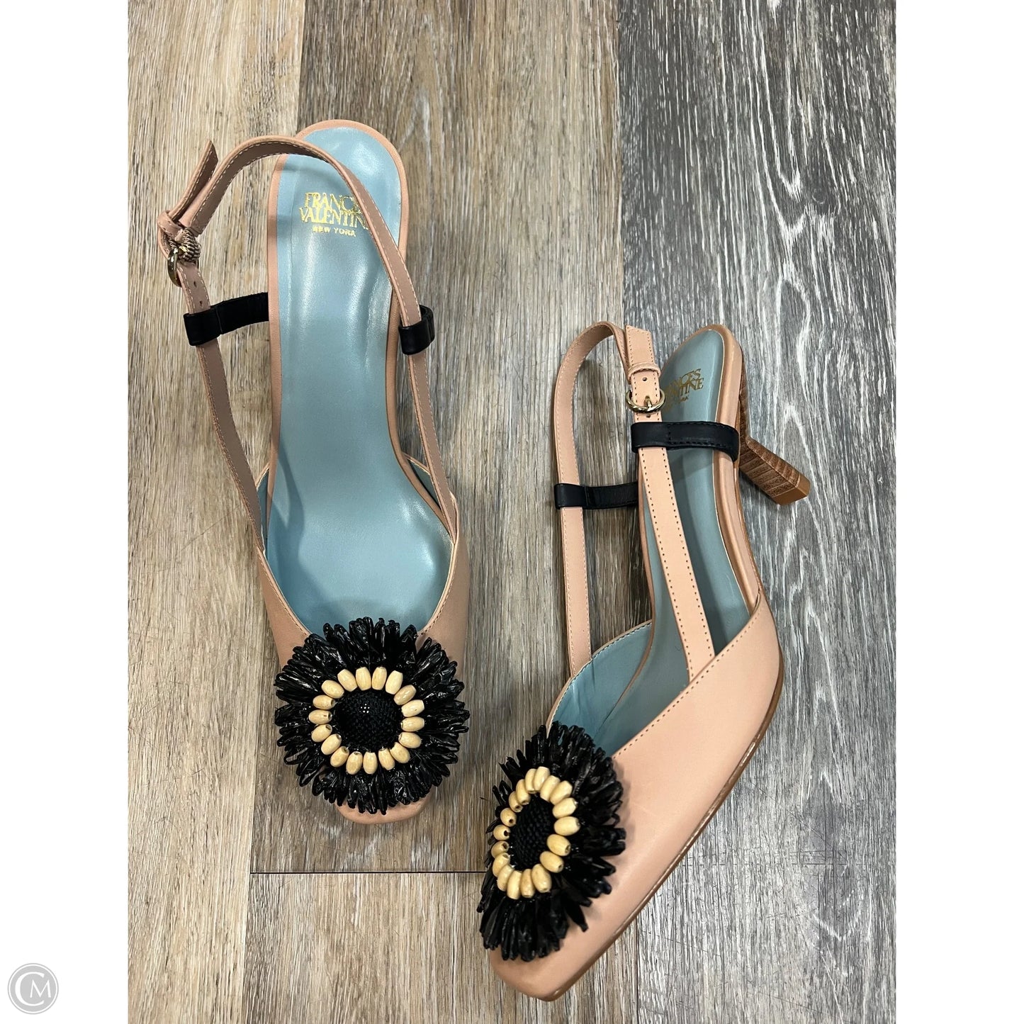 Sandals Heels Kitten By Frances Valentine In Tan, Size: 7