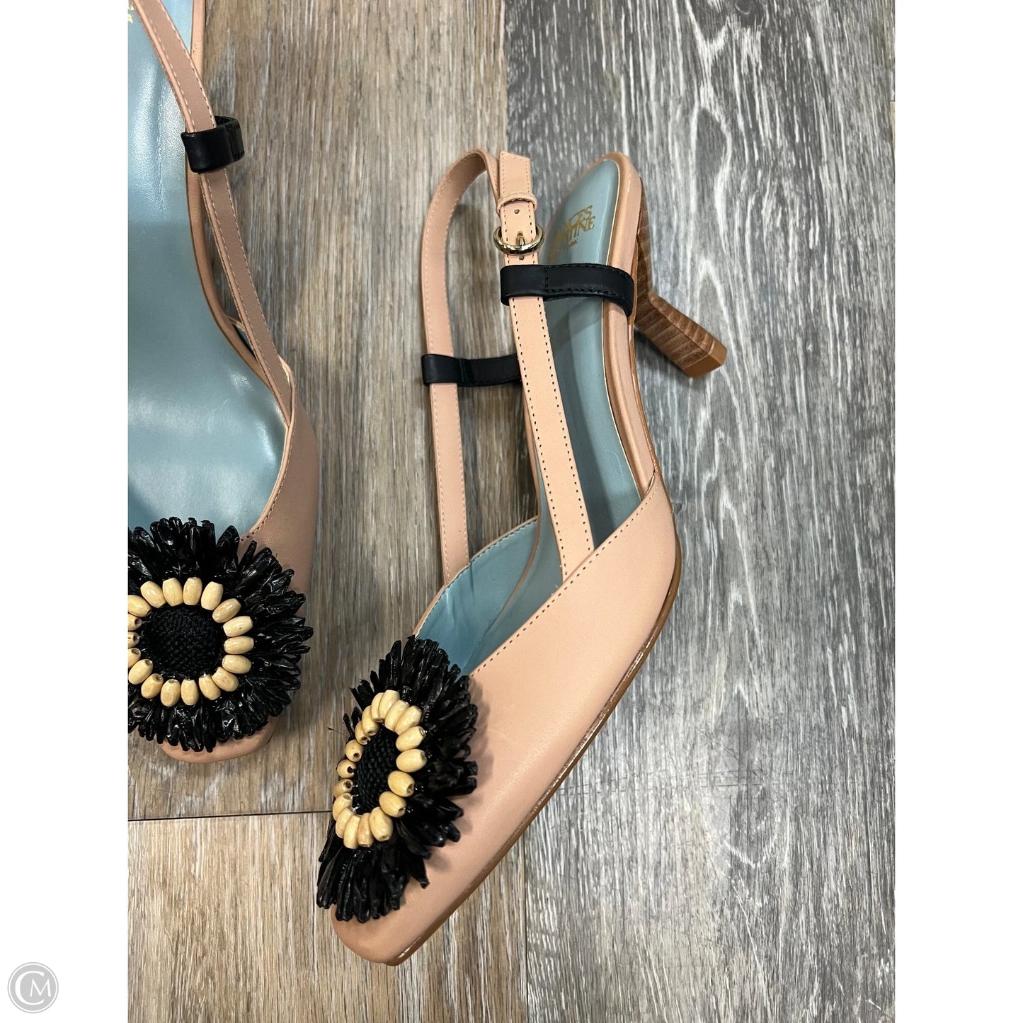 Sandals Heels Kitten By Frances Valentine In Tan, Size: 7