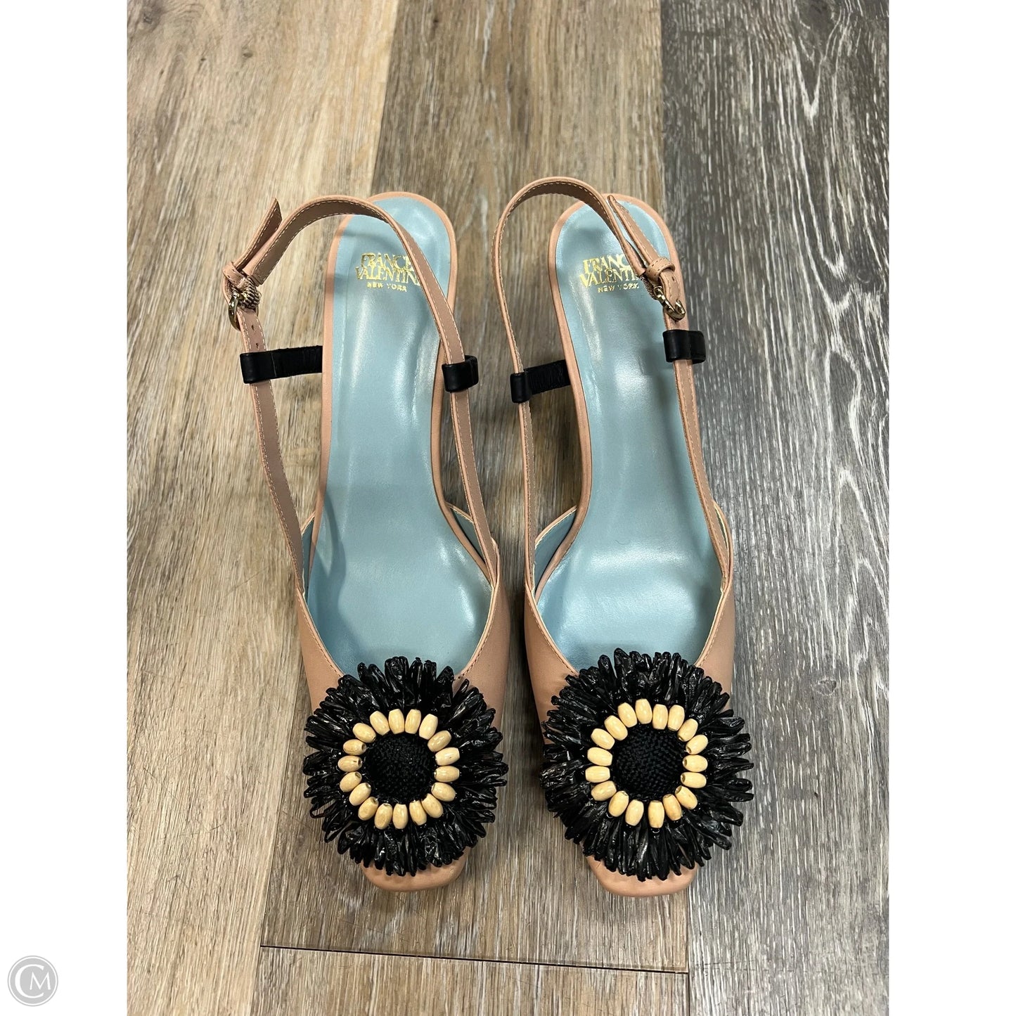 Sandals Heels Kitten By Frances Valentine In Tan, Size: 7