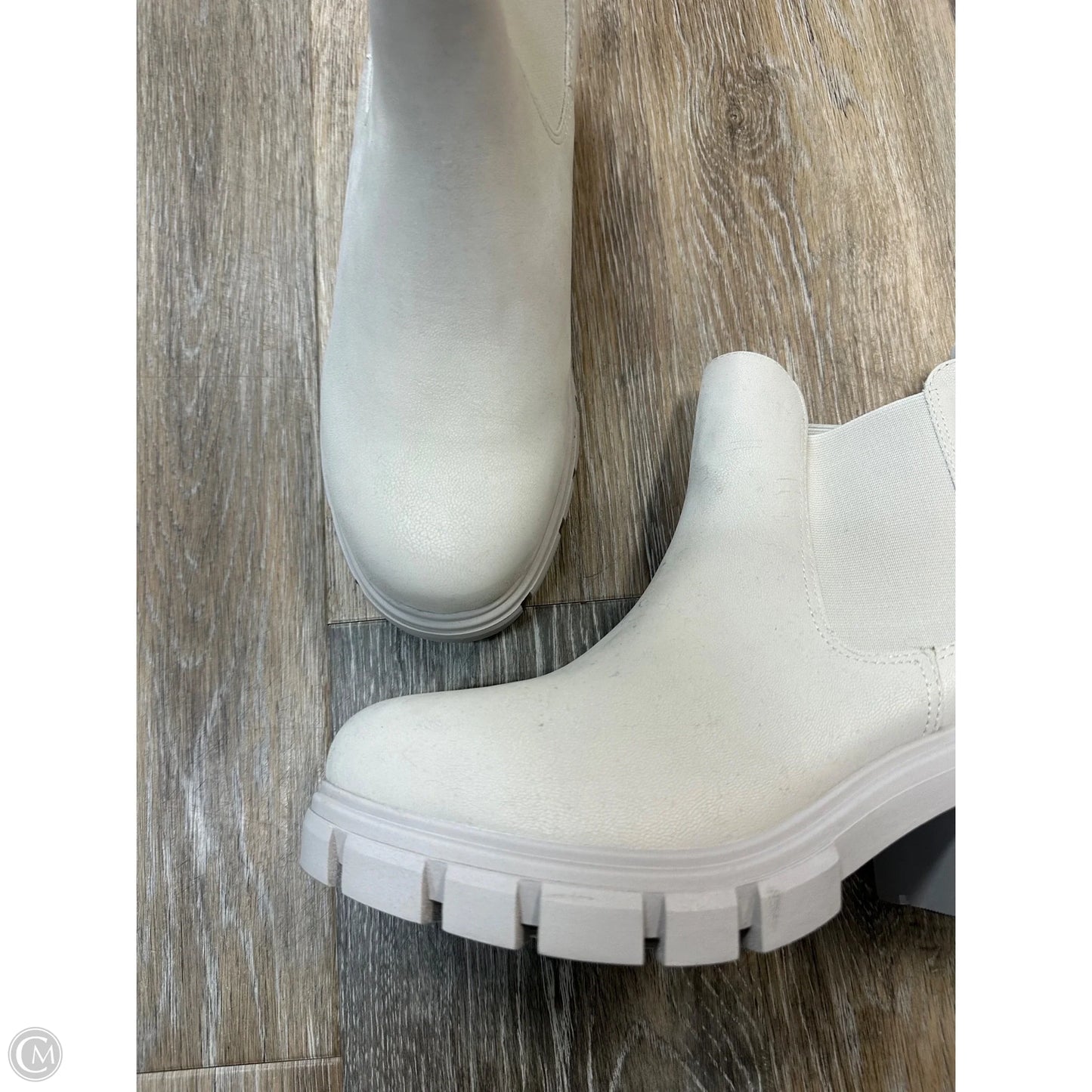 Boots Ankle Heels By Mia In Grey, Size: 8.5