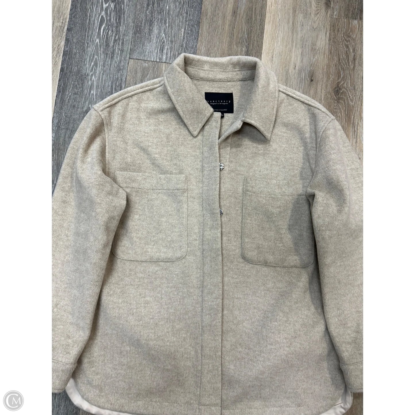Jacket Shirt By Sanctuary In Tan, Size: M