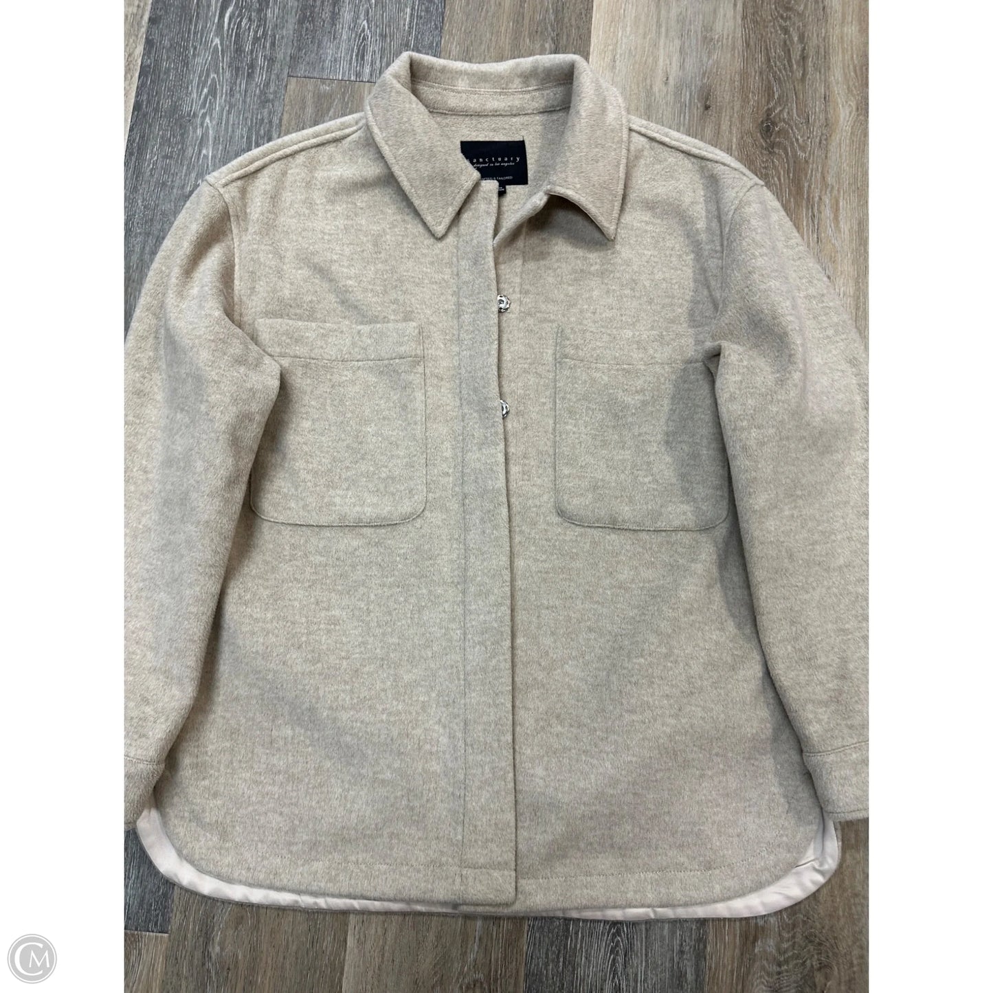Jacket Shirt By Sanctuary In Tan, Size: M