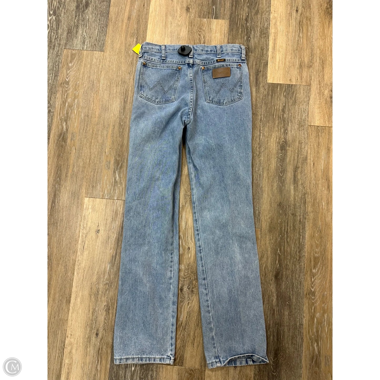 Jeans Straight By Wrangler In Blue Denim, Size: 12