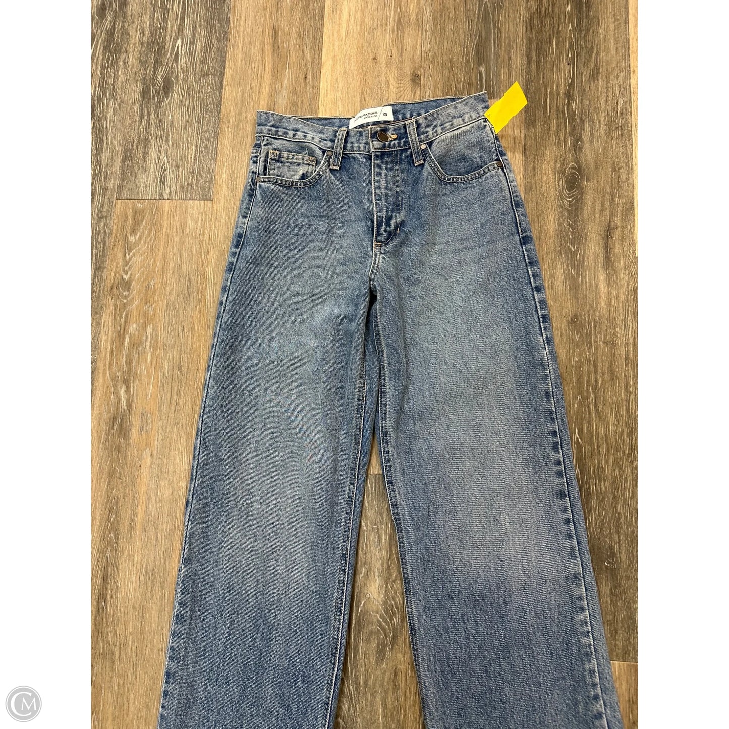 Jeans Wide Leg By Just Black In Blue Denim, Size: 1/25
