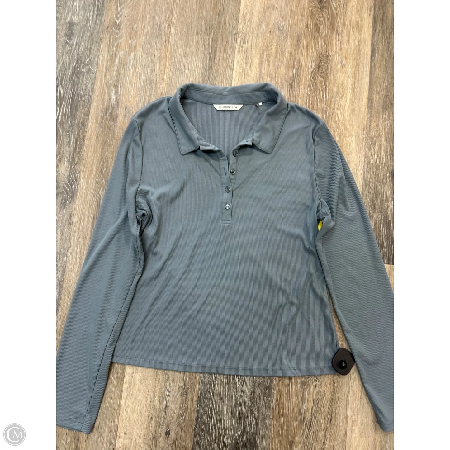 Top Long Sleeve By 7Diamonds In Blue, Size: Xl