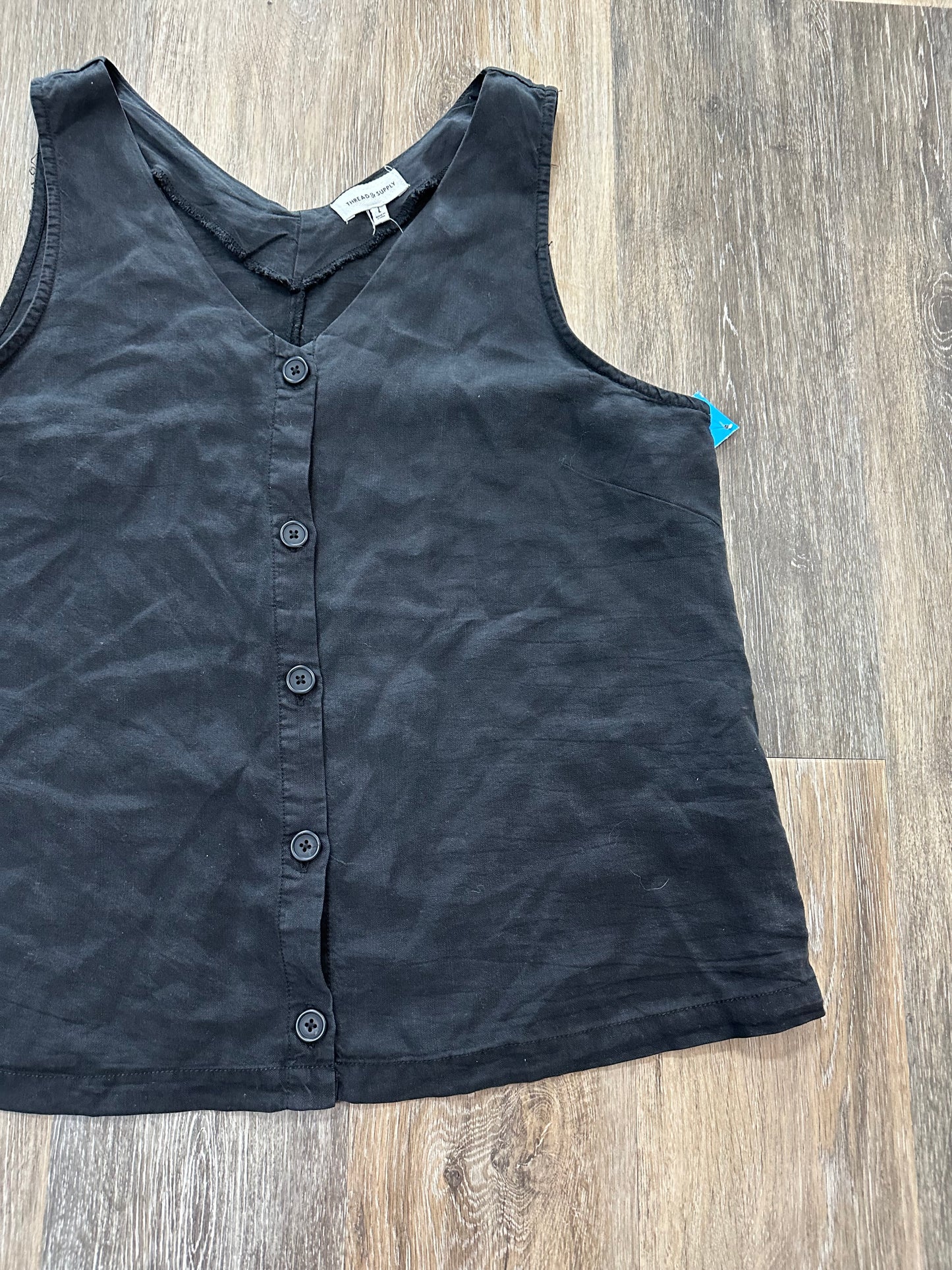 Top Sleeveless By Thread And Supply In Black, Size: Xl