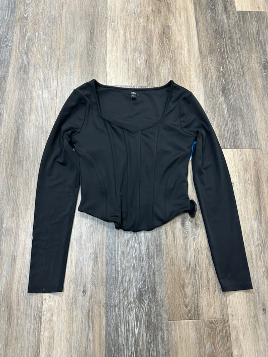 Top Long Sleeve By Express In Black, Size: S