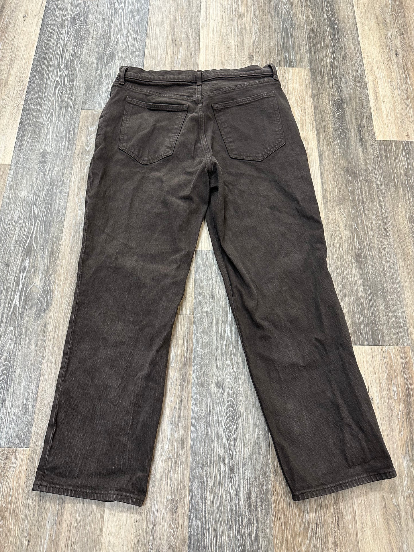 Jeans Straight By Abercrombie And Fitch In Brown, Size: 14S