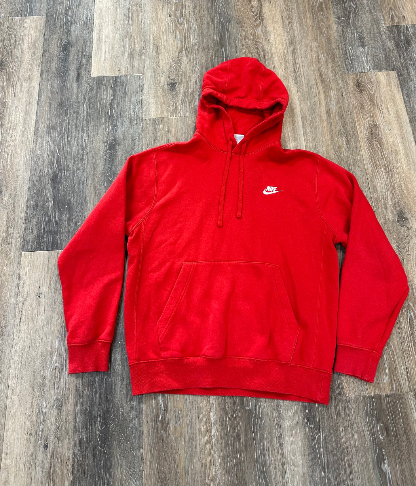 Sweatshirt Hoodie By Nike In Red, Size: S