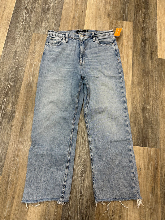 Jeans Straight By Hudson In Blue Denim, Size: 10/30