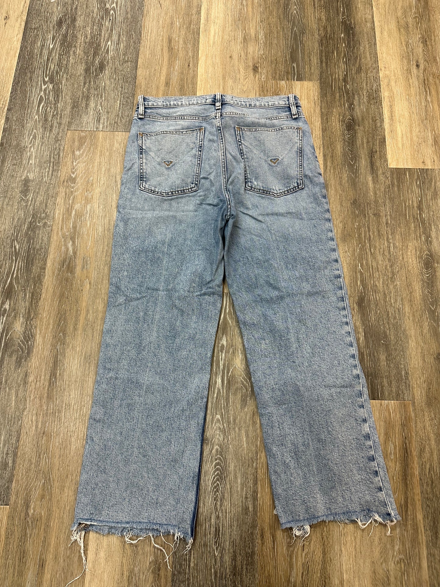 Jeans Straight By Hudson In Blue Denim, Size: 10/30