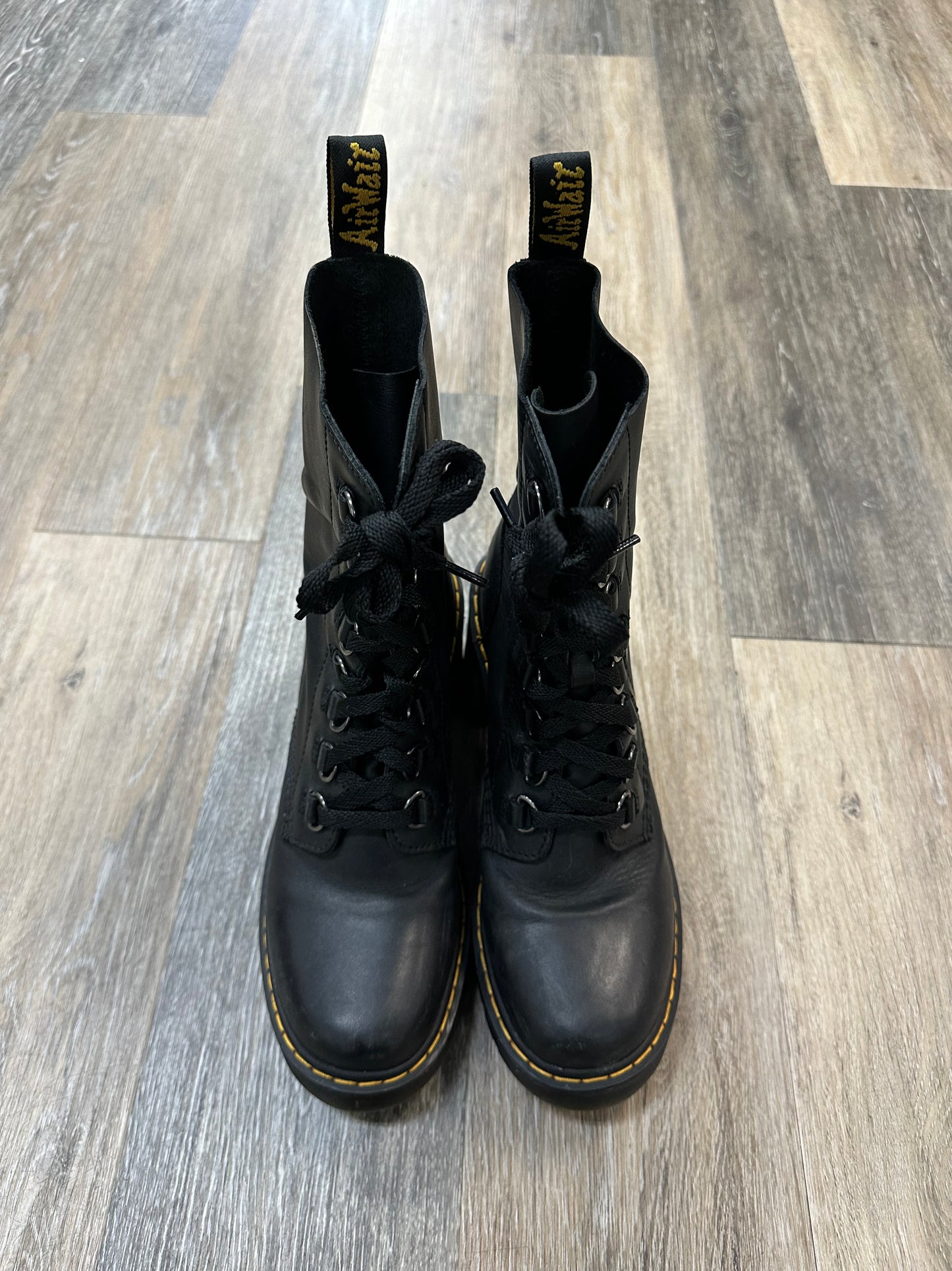 Boots Ankle Heels By Dr Martens In Black, Size: 9