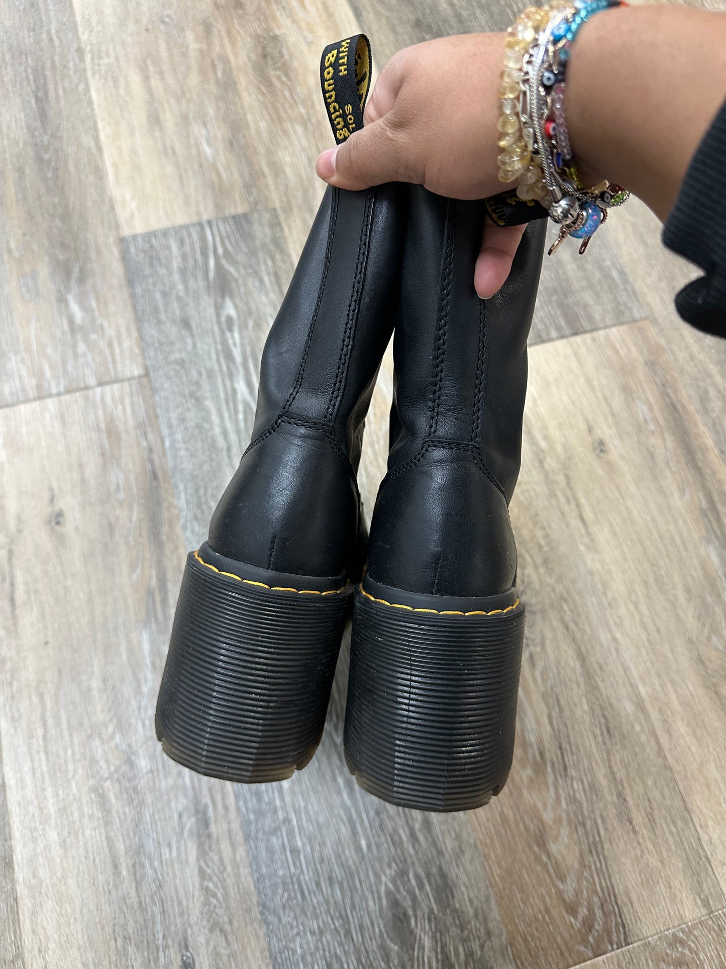 Boots Ankle Heels By Dr Martens In Black, Size: 9