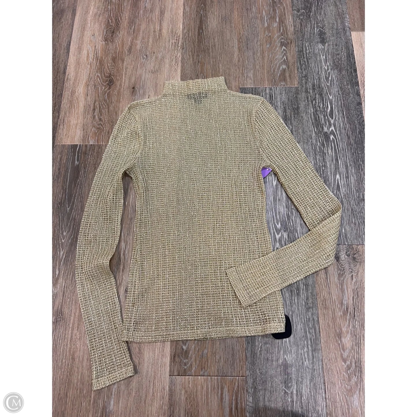-Top Long Sleeve By J. Crew In Gold, Size: S