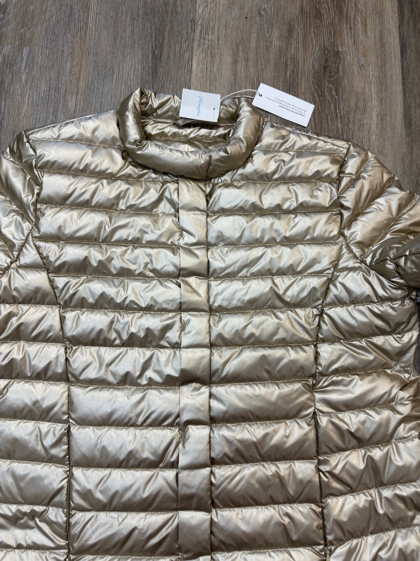 Vest Puffer & Quilted By J Mclaughlin In Gold, Size: M