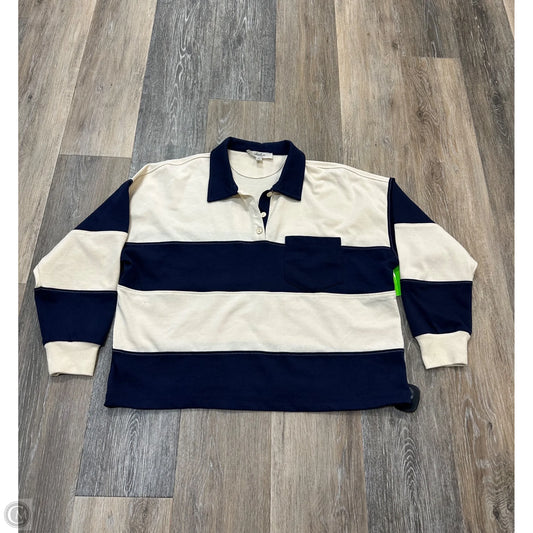 Top Long Sleeve By Atelier In Striped Pattern, Size: Xs