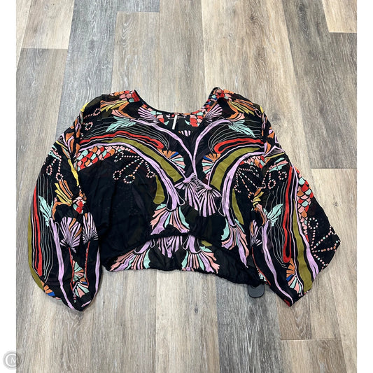 Blouse Long Sleeve By Free People In Multi-colored, Size: L