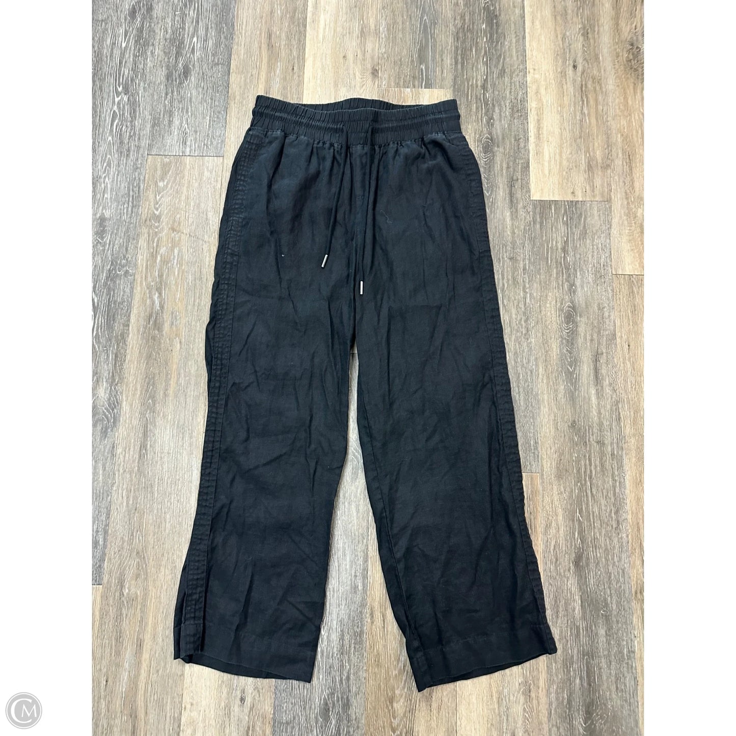 Pants Linen By Quince In Black, Size: L