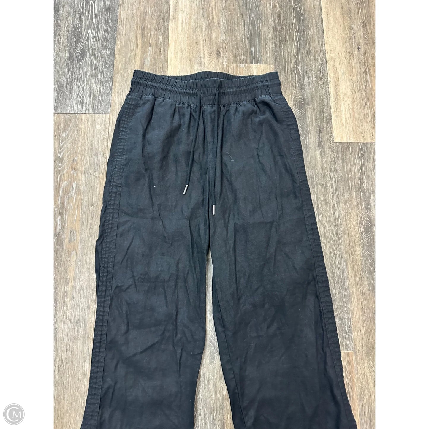 Pants Linen By Quince In Black, Size: L