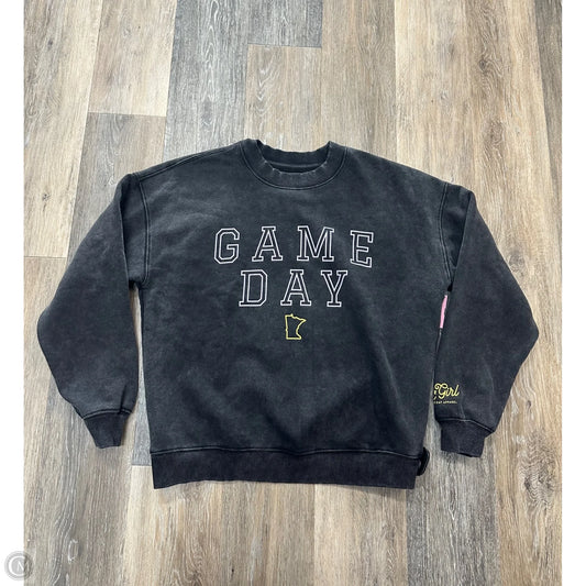 Sweatshirt Crewneck By Fangirl In Black, Size: S
